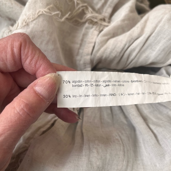 Zara fringed peplum top, size S - Picture 4 of 4